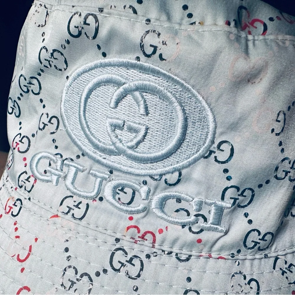 You Gotta Regatta Light Blue Gucci Summer Unisex Bucket Hat Monogram - Picture 7 of 16